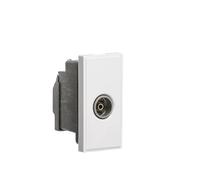 KnightsBridge Screened TV Outlet 25 x 50mm - White