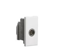 Knightsbridge Screened Tv Outlet 25 X 50mm - White