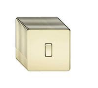 Knightsbridge Screwless 10AX 1G 2-Way Switch - Polished Brass