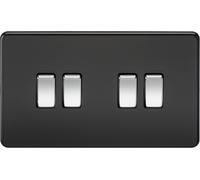 Knightsbridge Screwless 10AX 4G 2-Way Switch