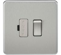 Knightsbridge Screwless 13A Switched Fused Spur Unit - Brushed Chrome - SF6300BC