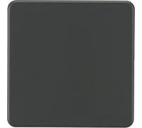 Knightsbridge Screwless 1G Blanking Plate - Anthracite - SF8350AT