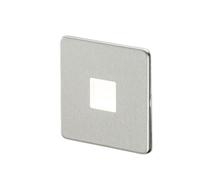 KnightsBridge Screwless 230V LED Plinth Light - Brushed Chrome