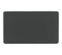 Knightsbridge Screwless 2G Blanking Plate - Anthracite - SF8360AT