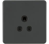 Knightsbridge Screwless 5A Unswitched Socket - Anthracite - SF5AAT