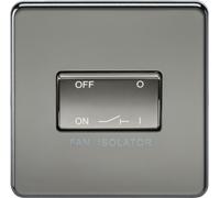 MLA Knightsbridge 10AX 3 Pole Fan Isolator Switch Black Nickel - SF1100BN