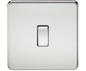 Knightsbridge SF1200PC Screwless 10AX 1G Intermediate Switch - Polished Chrome