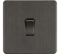 KnightsBridge Screwless 10AX Intermediate Switch - Smoked Bronze