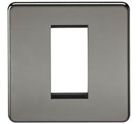 Knightsbridge SF1GBN Screwless Way Switch, Black Nickel