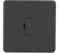 Knightsbridge SF6000AT Screwless 13A Fused Spur Unit - Anthracite