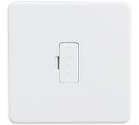 Knightsbridge SF6000MW Screwless 13A Fused Spur Unit - Matt White