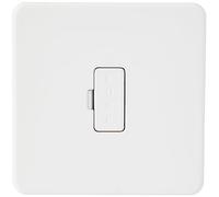 Knightsbridge SF6000MW Screwless 13A Fused spur Unit-Matt White