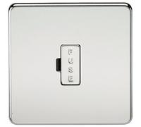 Knightsbridge SF6000PC Screwless 13 A Fused Spur Unit, Polished Chrome