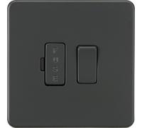 Knightsbridge SF6300AT Screwless 13A Switched Fused Spur Unit - Anthracite
