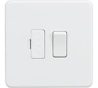 Knightsbridge SF6300MW Screwless 13A Switched Fused spur Unit-Matt White