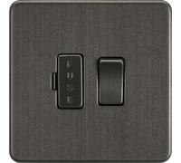 Knightsbridge SF6300SB Screwless 13A Switched Fused Spur Unit, Smoked Bronze