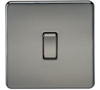 Knightsbridge SF8341BN Screwless 20A 1G DP Switch - Black Nickel
