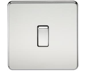 Knightsbridge SF8341PC Screwless 20A 1G DP Switch - Polished Chrome