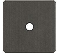 Knightsbridge SF8342SB Screwless 20A Flex Outlet Plate - Smoked Bronze