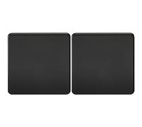 Knightsbridge SF8350MB Screwless 1-Gang Blanking Plate, Matt Black (Pack of 2)