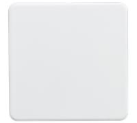 Knightsbridge Screwless 1G Blanking Plate - Matt White - SF8350MW