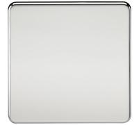 Knightsbridge Screwless 1G Blanking Plate - Polished Chrome - SF8350PC