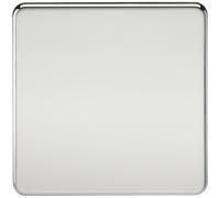 Knightsbridge Screwless 1G Blanking Plate - Polished Chrome - SF8350PC