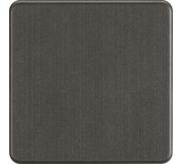 Knightsbridge SF8350SB Screwless 1G Blanking Plate, Smoked Bronze, 87.5 mm*491.0 mm*87.5 mm