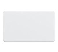 Knightsbridge SF8360MW Screwless Screw Less 2G Blanking Plate, 230 V, Matt White