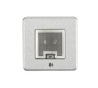 Knightsbridge SFBLUEBC Screwless 3W RMS Bluetooth Speaker Outlet - Brushed Chrome