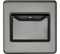Knightsbridge SFCARDBN Screwless 32A 1G Key Card Switch - Black Nickel