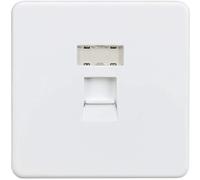Knightsbridge Screwless RJ45 network outlet - Matt white - SFRJ45MW