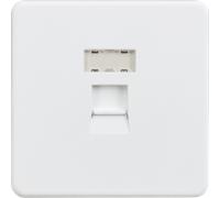 Knightsbridge SFRJ45MW Screwless RJ45 Network Outlet - Matt White