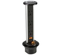 Knightsbridge SK006 SK 3G IP54 Pop up Socket, 230 V, Black, Triple 13A