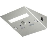 Knightsbridge SKR8L 13A 2G DP Under Cabinet Socket with Built In 5W LED Strip Light
