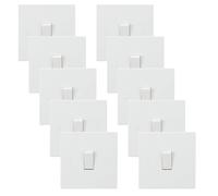 Knightsbridge SN2000x10 White Square Edge 10AX 1G 2-Way Switch (10 Pack)