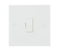Knightsbridge SN6000-3A White Square Edge 13A Fused Spur Unit + 3A Fuse Fitted