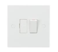 Knightsbridge SN6300 White Square Edge 13A Switched Fused Spur Unit