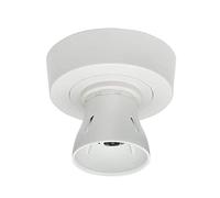 Knightsbridge SN8230T2 HO BC Batten Holder with Ceiling Rose Base ,White,3-Plate
