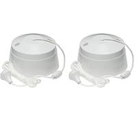 Knightsbridge SN8290 1-Way Pull Cord Switch, 10A white 1W (Pack of 2)