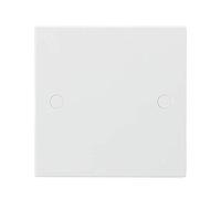 Knightsbridge London Blanking Plate SN8350 White Square Edge 1G