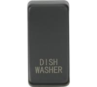 KnightsBridge Switch cover "marked DISHWASHER" - anthracite