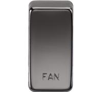 KnightsBridge Switch cover "marked FAN" - black nickel