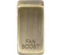 KnightsBridge Switch cover "marked FAN BOOST" - antique brass