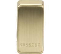 KnightsBridge Switch cover "marked FREEZER" - brushed brass