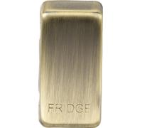 KnightsBridge Switch cover "marked FRIDGE" - antique brass
