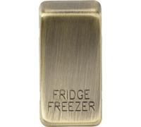 KnightsBridge Switch cover "marked FRIDGE FREEZER" - antique brass