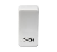 KnightsBridge Switch cover "marked OVEN" - white