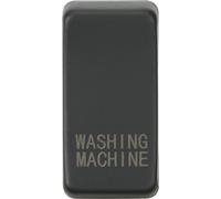 KnightsBridge Switch cover "marked WASHING MACHINE" - anthracite
