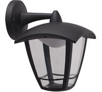 Knightsbridge TORODO TORO 230V IP44 8W LED Coach Lantern with Adjustable CCT - Black